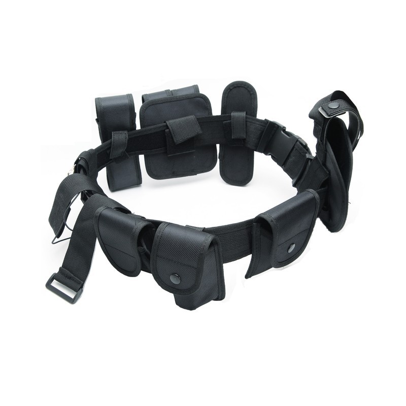 Cintura Tattica Con Borse Staccabili | Regolabile 80-105 Cm | Nera, Per Sicurezza E Outdoor - Foto 8