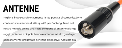 Scopri le antenne Baofeng in stock in Europa.